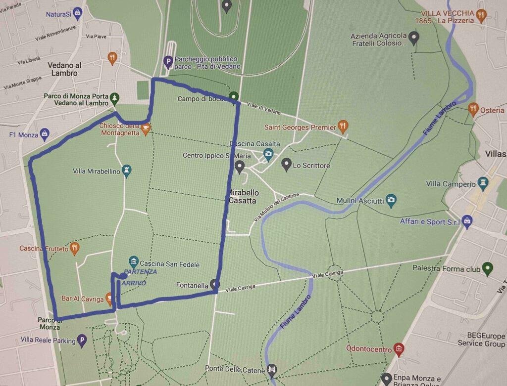 Percorso 5 km