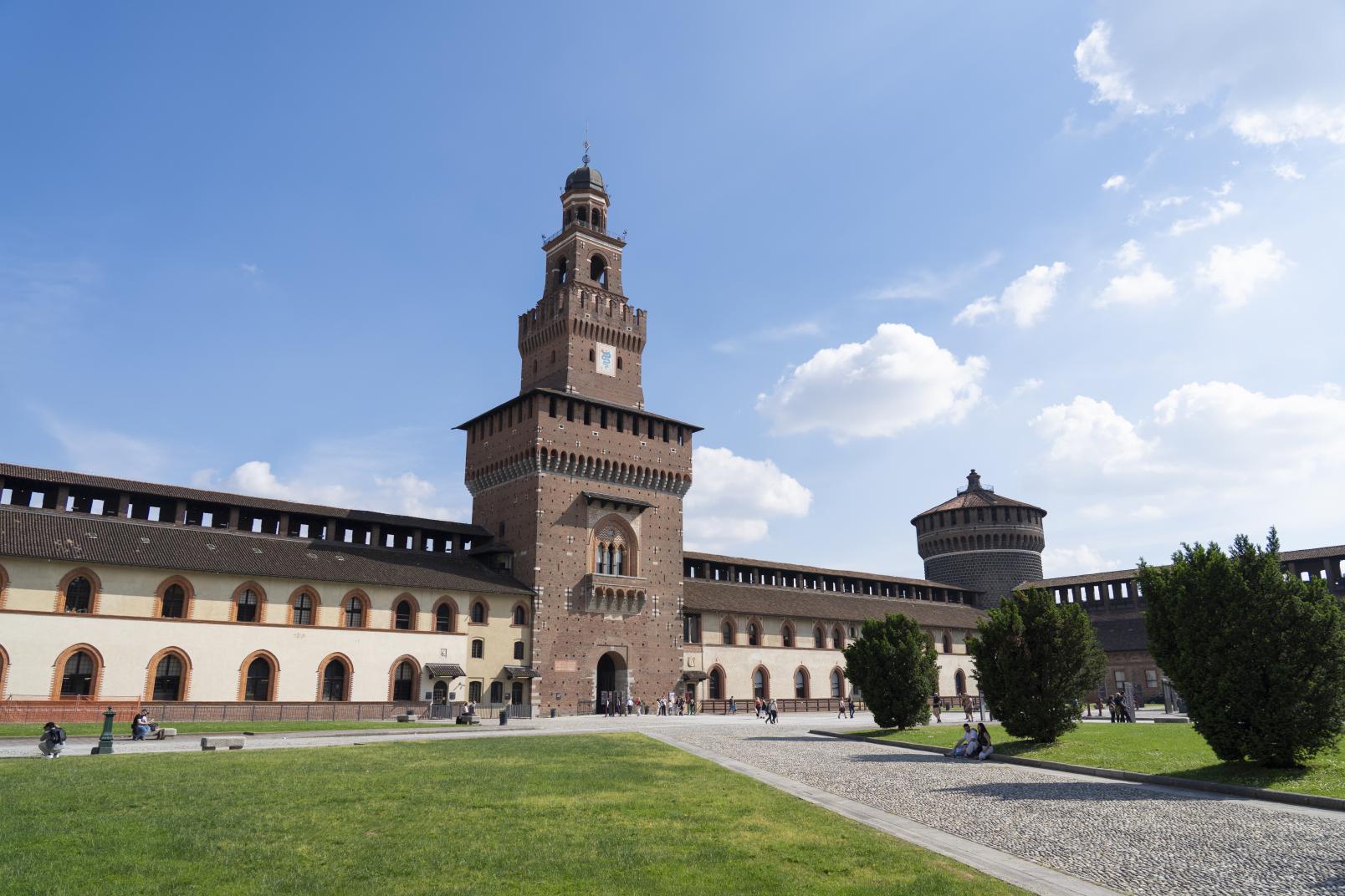 Courtyard of Castello Sforzesco